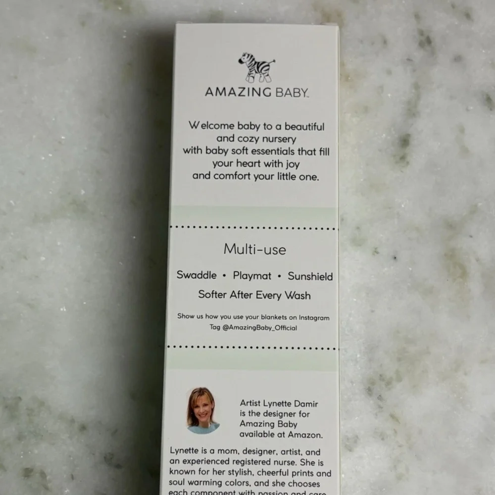 Amazing Baby Green Muslin Swaddle - Picture 3 of 4